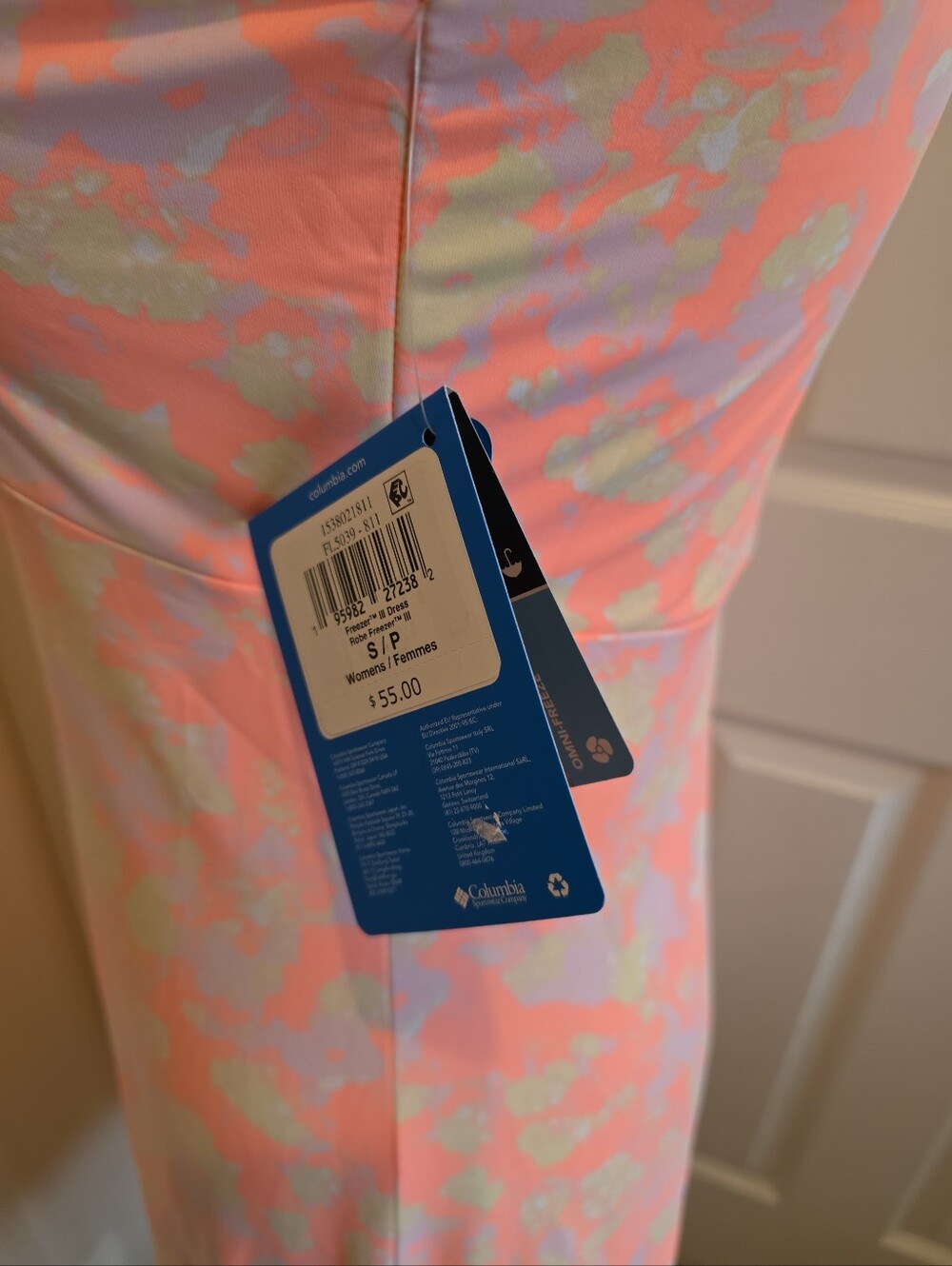 COLUMBIA ORANGE TANK DRESS, SIZE S, NEW - Picture 6 of 13
